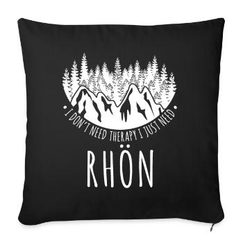 Rhön Rhöner Berge Wandern - Sofakissenbezug 45 x 45 cm - Schwarz - Vorne