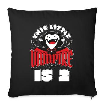 Vampire Birthday 2nd Vampire Birthday Party - Sofa pillowcase 17,3'' x 17,3'' (45 x 45 cm) - black - Front