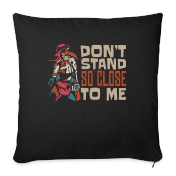 Plague Doctor Plague Doctor Mask Medicines - Sofa pillowcase 17,3'' x 17,3'' (45 x 45 cm) - black - Front