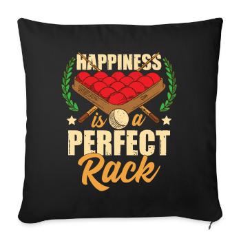 Snooker Funny - Sofa pillowcase 17,3'' x 17,3'' (45 x 45 cm) - black - Front