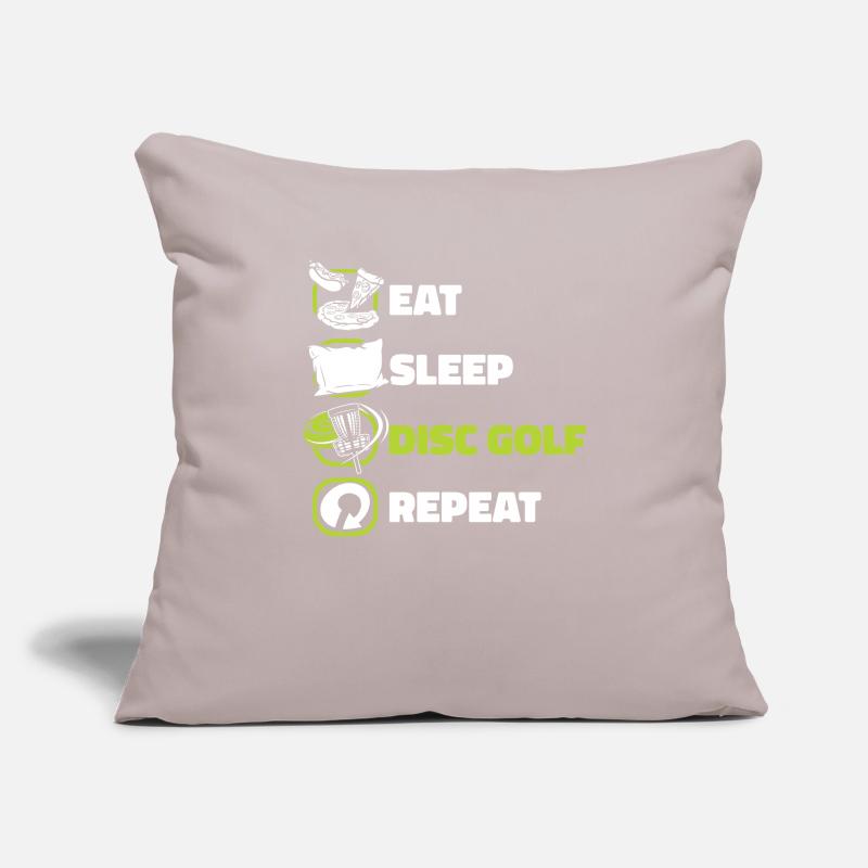 Eat Sleep Disc Golf Repeat Korb Scheibe Disc Sofakissenbezug 45 x 45 cm