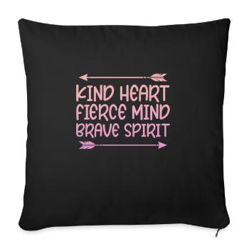 Archerie - Housse de coussin décorative 45 x 45 cm - noir - Devant