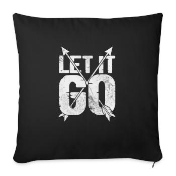 Archery Archer Archer Arrow Gift - Sofa pillowcase 17,3'' x 17,3'' (45 x 45 cm) - black - Front