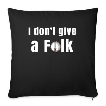 Chemises Banjo Pour Hommes Bluegrass Appalachia Folk - Housse de coussin décorative 45 x 45 cm - noir - Devant