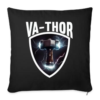 Papa Vathor Va Thor Father's Day Father's Day Gift - Sofa pillowcase 17,3'' x 17,3'' (45 x 45 cm) - black - Front