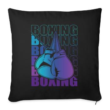 Boxen Martial Arts Boxing Box Club Boxer - Sofa pillowcase 17,3'' x 17,3'' (45 x 45 cm) - black - Front