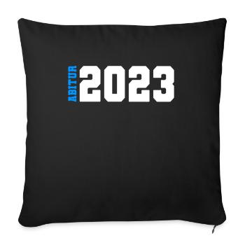 Abitur 2023 - Bestanden - Abi 23 - Abschluss - Sofakissenbezug 45 x 45 cm - Schwarz - Vorne