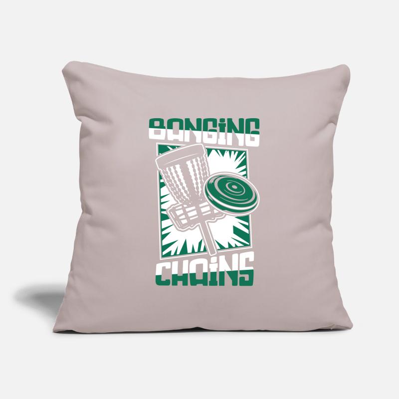 Banging Chains Basket Disc Golfer Player Sofa pillowcase 17,3'' x 17,3'' (45 x 45 cm)