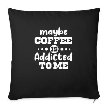 Coffee Caffeine Espresso Barista Gift - Sofa pillowcase 17,3'' x 17,3'' (45 x 45 cm) - black - Front