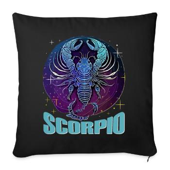 Scorpio Celestial Scorpion Zodiac Symbol Scorpius - Sofakissenbezug 45 x 45 cm - Schwarz - Vorne