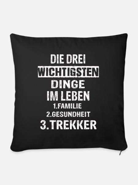 Landwirt - Sofakissenbezug 45 x 45 cm - Schwarz