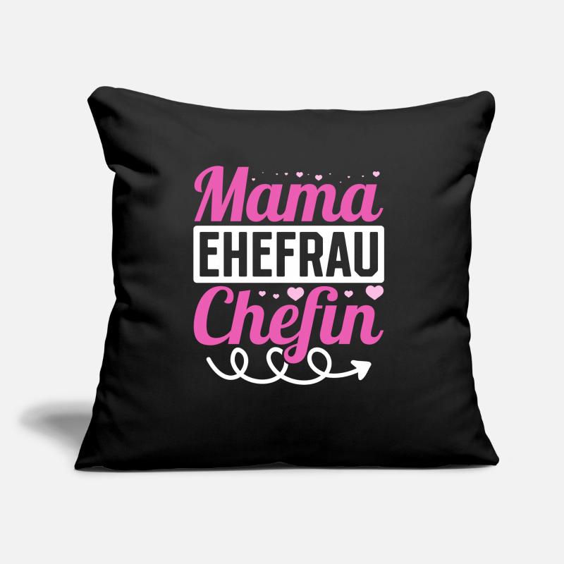Mama Ehefrau Chefin - Zum Muttertag Sofakissenbezug 45 x 45 cm