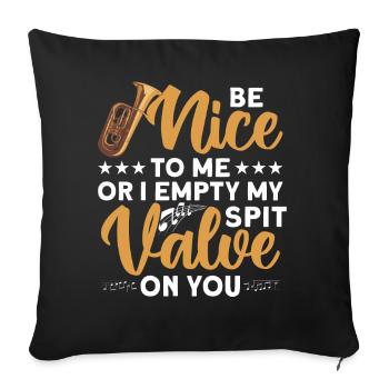 Euphonium Euphonium Player Brass Euphonist Euphonist - Sofa pillowcase 17,3'' x 17,3'' (45 x 45 cm) - black - Front