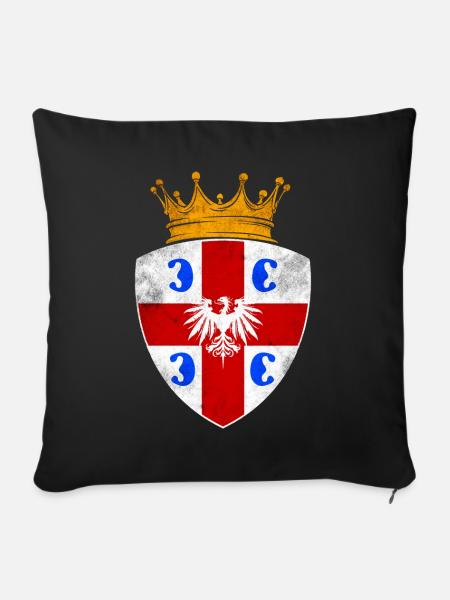 Serbien Wappen - Sofakissenbezug 45 x 45 cm - Schwarz