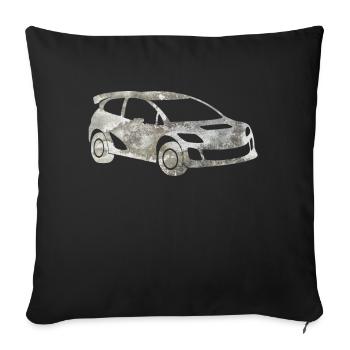 Rally Motorsport Racing Car Driver Gift - Sofa pillowcase 17,3'' x 17,3'' (45 x 45 cm) - black - Front