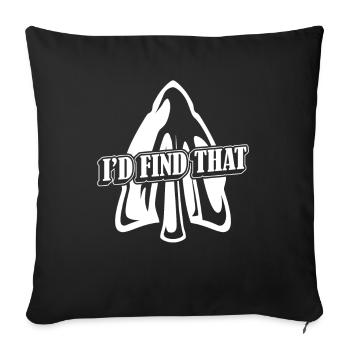 I'd Find That Arrowhead Hunter Jagdspitzen - Sofakissenbezug 45 x 45 cm - Schwarz - Vorne