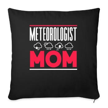 Meteorologist Mama Profession Meteorologist Meteorology - Sofa pillowcase 17,3'' x 17,3'' (45 x 45 cm) - black - Front