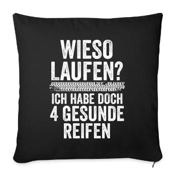 Auto Mechaniker KFZ Mechatroniker Tuner Schrauber - Sofakissenbezug 45 x 45 cm - Schwarz - Vorne