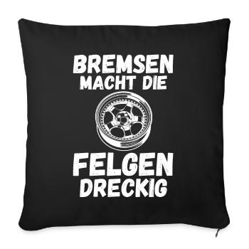 Auto Mechaniker KFZ Mechatroniker Tuner Schrauber - Sofakissenbezug 45 x 45 cm - Schwarz - Vorne
