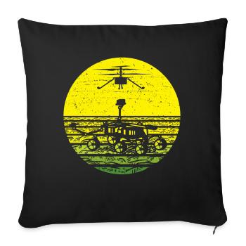 Astrophysics Skygazer - Sofa pillowcase 17,3'' x 17,3'' (45 x 45 cm) - black - Front