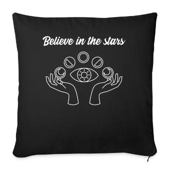 Believe in the stars - Astrology Horoscope - Sofakissenbezug 45 x 45 cm - Schwarz - Vorne