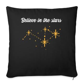 Believe in the stars - Astrology Horoscope - Sofakissenbezug 45 x 45 cm - Schwarz - Vorne