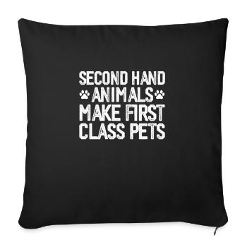 Animal Rescue - Sofa pillowcase 17,3'' x 17,3'' (45 x 45 cm) - black - Front