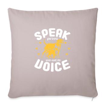 Animal Rescue - Sofa pillowcase 17,3'' x 17,3'' (45 x 45 cm) - light taupe - Front