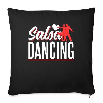 Salsa Dancing Dancer Dance Hobby - Sofa pillowcase 17,3'' x 17,3'' (45 x 45 cm) - black - Front