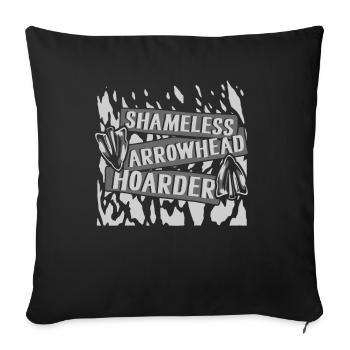 Conseils de chasse sans vergogne pour les thésauriseurs de flèches - Housse de coussin décorative 45 x 45 cm - noir - Devant