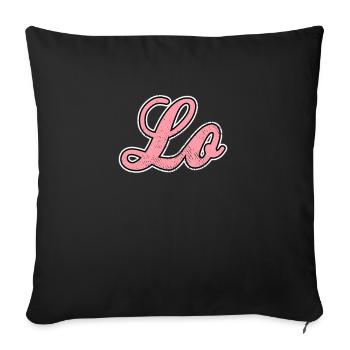 Love Love Team Shirt - Sofa pillowcase 17,3'' x 17,3'' (45 x 45 cm) - black - Front