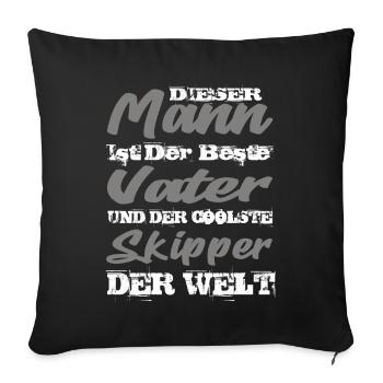 Skipper - Sofakissenbezug 45 x 45 cm - Schwarz - Vorne