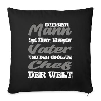 Chef - Sofakissenbezug 45 x 45 cm - Schwarz - Vorne