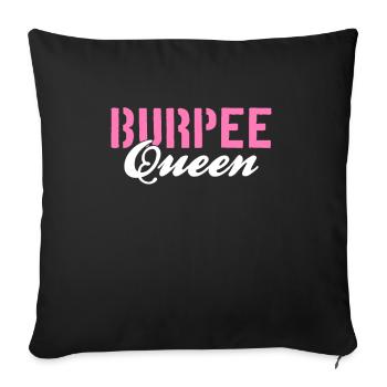 Burpee Queen - Sofa pillowcase 17,3'' x 17,3'' (45 x 45 cm) - black - Front