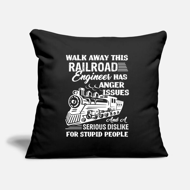 Railroad Engineer Railroad Engineer Anger Issues Sofa pillowcase 17,3'' x 17,3'' (45 x 45 cm)
