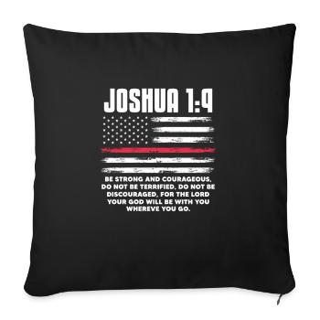 Bible Bible Verse Christian Proverbs Jesus Gift - Sofa pillowcase 17,3'' x 17,3'' (45 x 45 cm) - black - Front