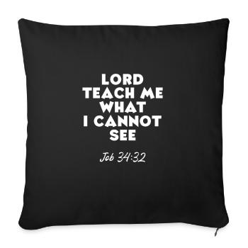 Bible Bible Versets chrétiens Don de Jésus - Housse de coussin décorative 45 x 45 cm - noir - Devant