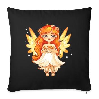 Fairy Angel Magical Angel Wings Enchanting - Sofa pillowcase 17,3'' x 17,3'' (45 x 45 cm) - black - Front