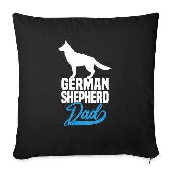English Shepherd Dad - Sofa pillowcase 17,3'' x 17,3'' (45 x 45 cm) - black - Front