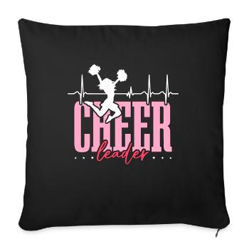 Cheerleading Cheerleader Cheer Squad Cheering - Housse de coussin décorative 45 x 45 cm - noir - Devant