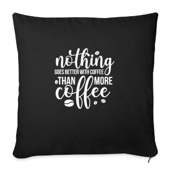 Coffee Caffeine Espresso Barista Gift - Sofa pillowcase 17,3'' x 17,3'' (45 x 45 cm) - black - Front