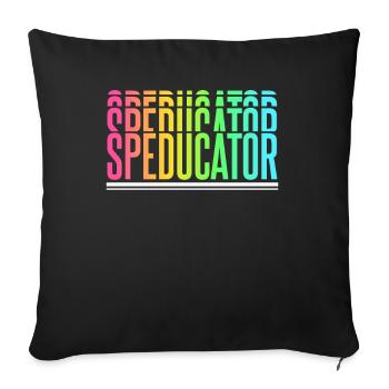 Speducator Special Education Teacher Special Education - Sofa pillowcase 17,3'' x 17,3'' (45 x 45 cm) - black - Front