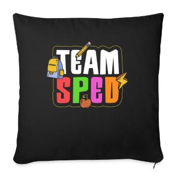 Team Special Education Teacher Profession Special Education - Sofa pillowcase 17,3'' x 17,3'' (45 x 45 cm) - black - Front