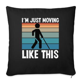 Blindheit Just Moving Like This Blinde Menschen - Sofakissenbezug 45 x 45 cm - Schwarz - Vorne