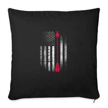 Archery Archer Archer Arrow Gift - Sofa pillowcase 17,3'' x 17,3'' (45 x 45 cm) - black - Front