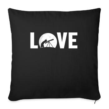 Amour Astronomie Photographe Starry Sky Cosmologiste - Housse de coussin décorative 45 x 45 cm - noir - Devant