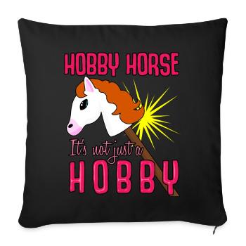 Hobby Horse Hobbyhorse - Sofa pillowcase 17,3'' x 17,3'' (45 x 45 cm) - black - Front