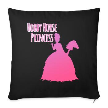 Hobby Horse Princess Hobby Horsing - Housse de coussin décorative 45 x 45 cm - noir - Devant