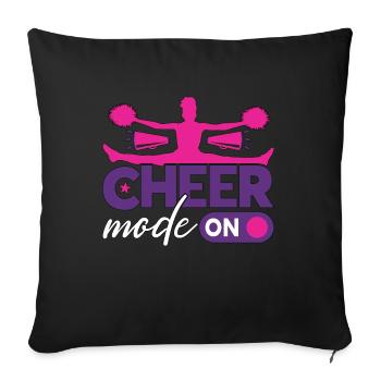 Mode Cheerleading Cheer sur Loves Cheering Dancer - Housse de coussin décorative 45 x 45 cm - noir - Devant