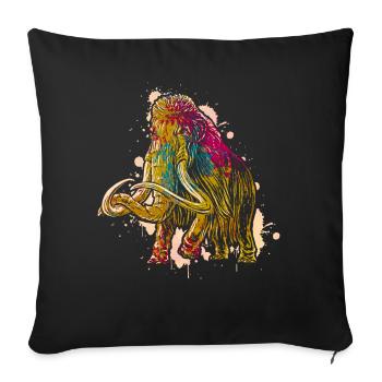 Mammoth - Sofa pillowcase 17,3'' x 17,3'' (45 x 45 cm) - black - Front